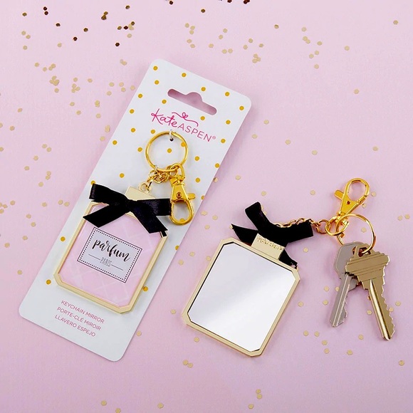 🆕 Kate Aspen 💍 15 Perfume Mirror KeyChain wedding Favor/ Party Favor 💍 - Picture 1 of 8
